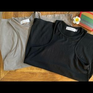 Pair of Fighting Eel Ava Sky Tank Tempo Black Grey XS